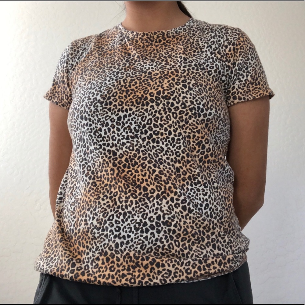 PINK leopard print t-shirt